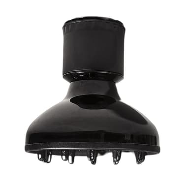 INF Silikon hårføner diffuser for bølget naturlig tykt hår Sort