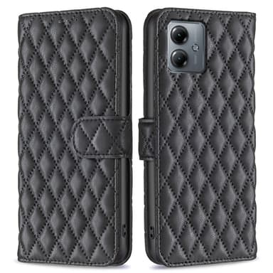 BINFEN Lommebok-deksel Motorola Moto G14 4G - Svart