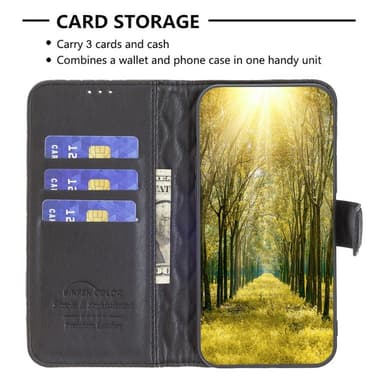 BINFEN Lommebok-deksel Motorola Moto G14 4G - Svart
