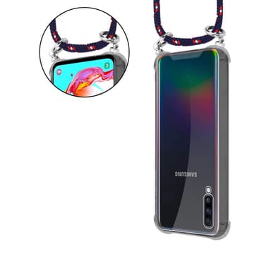 Samsung Galaxy A70 / A70s Deksel med Halskjede (blå)