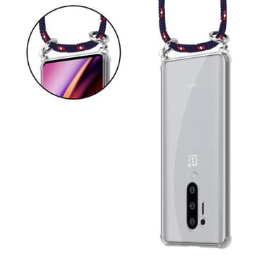 OnePlus 8 PRO Deksel med Halskjede (blå)