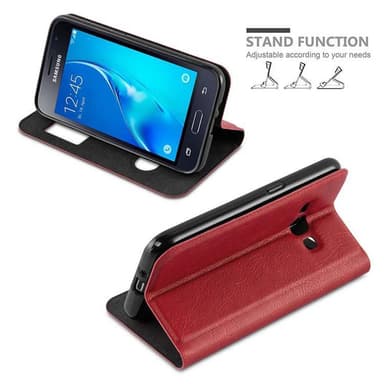 Samsung Galaxy J1 2016 lommebokdeksel cover (rød)
