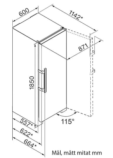 Miele kjøleskap K28202DWS - brukt