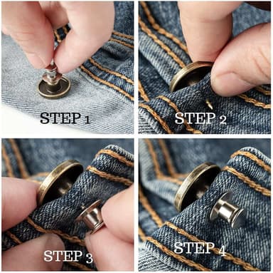 Jeansknapper 10-pakning model 1