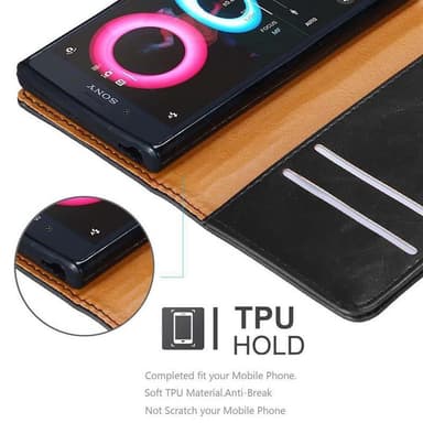 Sony Xperia X COMPACT lommebokdeksel etui (svart)