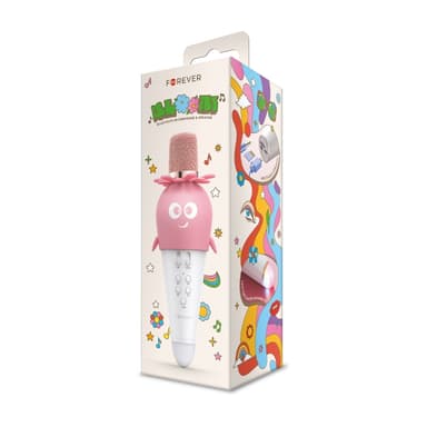 Forever AMS-200 Bluetooth microphone with speaker, Pink