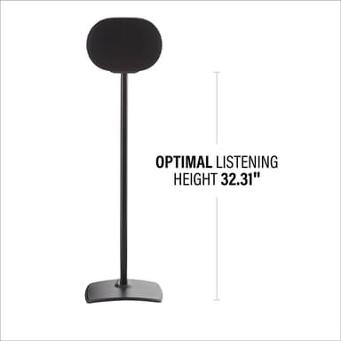 SANUS Gulvstativ for Sonos ERA 300 Single Svart