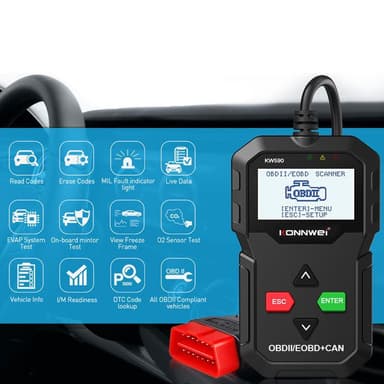 KONNWEI KW590 OBD2 Feilkodeleser/Diagnostikkverktøy for bil