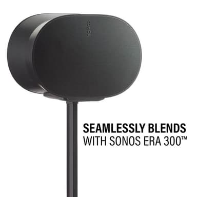 SANUS Gulvstativ Justerbart for Sonos ERA 300 Singel Svart
