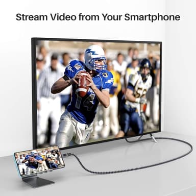 NÖRDIC 2M USBC til DisplayPort Cable UHD 4K 60Hz DP 1.2 21,6Gbps HDCP Alt-modus over USB C, aluminium Kontakt informasjon Grå