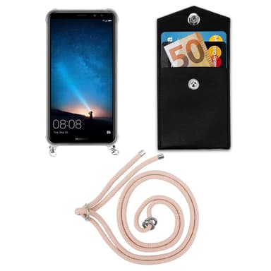 Huawei MATE 10 LITE Deksel med Halskjede (rosa)