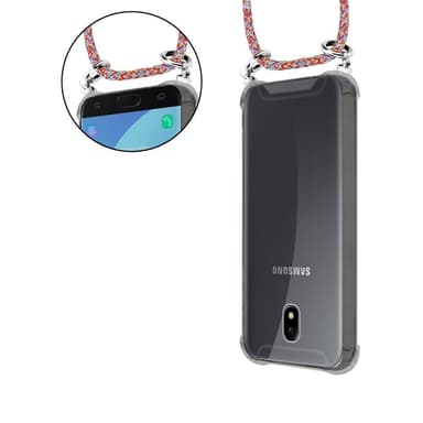 Samsung Galaxy J5 2017 Deksel med Halskjede (rød)