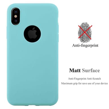 iPhone XS MAX silikondeksel cover (blå)