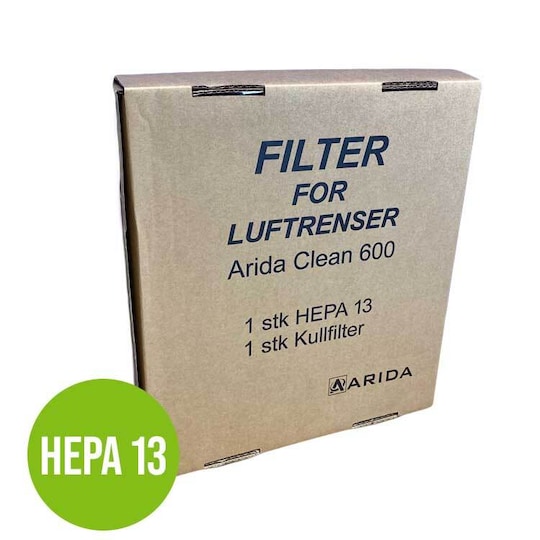 Luftfilterpakke (HEPA 13) til luftrenseren Arida Clean 600