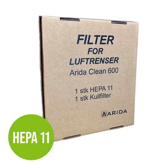 Luftfilterpakke (HEPA 11) til luftrenseren Arida Clean 600