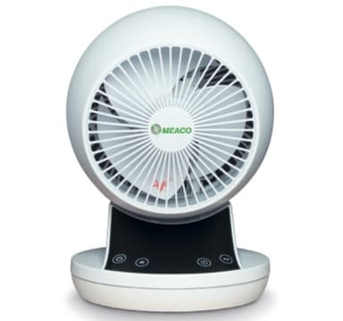 MeacoFan 360 vifte. Energieffektiv. Quiet Mark-sertifisert. Liten og praktisk. Perfekt på arbeidsplassen.