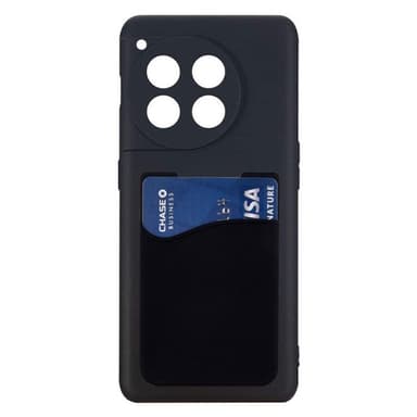 Silikon deksel med kortholder OnePlus 12 - Svart