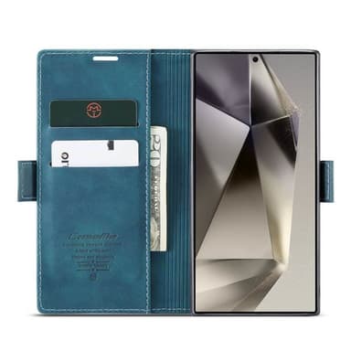 CaseMe Smart Magnet Flipdeksel Samsung Galaxy S24 Ultra - Blå