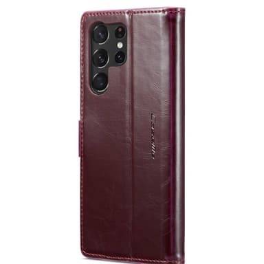 CaseMe Lommebok 2-kort Samsung Galaxy S24 Ultra - Burgunder