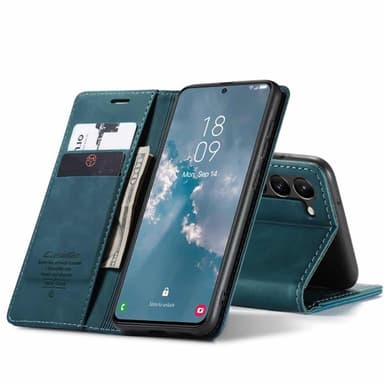 CaseMe Smart Magnet Flipdeksel Samsung Galaxy S24 Plus - Blå