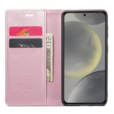 CaseMe Lommebok 2-kort Samsung Galaxy S24 Plus - Lyserosa