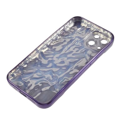 Til iPhone 15 Plus TPU-deksel Elektrobelagt Rynket - Lilla