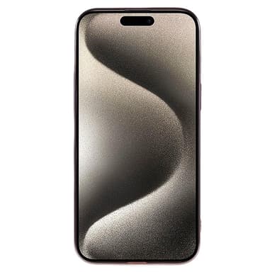 Til iPhone 15 Pro TPU-deksel Elektrobelagt Rynket - Rosa