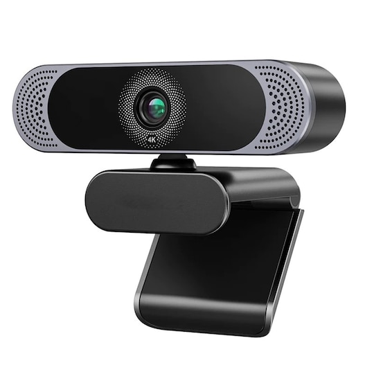 Webkamera 4K30fps 8MP med autofokus, dobbel mikrofon og stativ