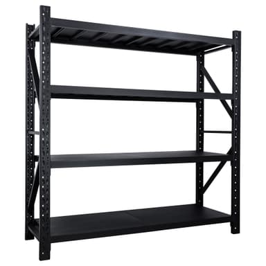 Fornorth Lagerreol 800kg, 200x60x200cm, Svart