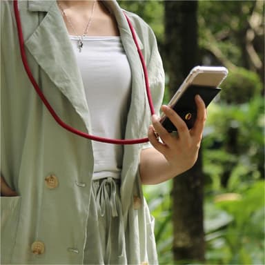 Nokia 2.2 Deksel med Halskjede (rød)