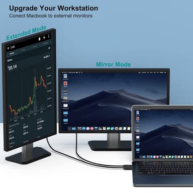 NÖRDIC 2M USBC til DisplayPort Cable UHD 4K 60Hz DP 1.2 21,6Gbps HDCP Alt-modus over USB C, aluminium Kontakt informasjon Grå