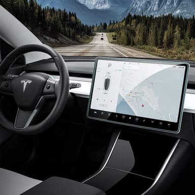 INF Bilnavigasjon og skjermbeskytter bak for 2023 Tesla Model 3