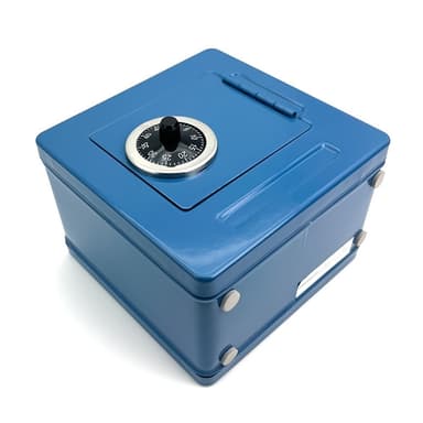 Safe Box med kodelås Sikkerhetsboks - Blå