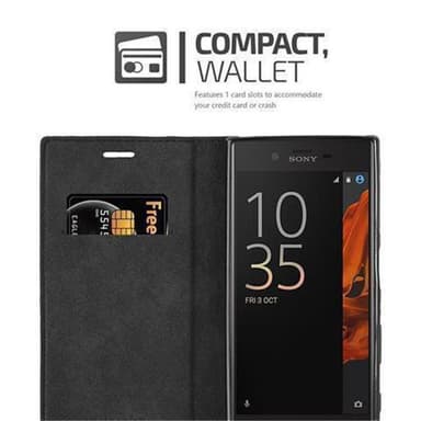 Sony Xperia X COMPACT lommebokdeksel case (svart)