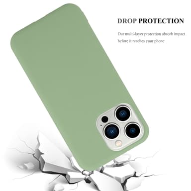 Deksel iPhone 14 PRO MAX Silikon cover (grønn)