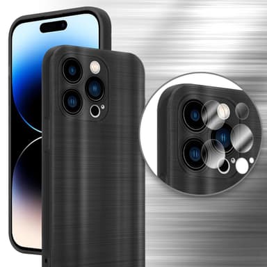 iPhone 14 PRO MAX Silikondeksel Beskyttelse (svart)