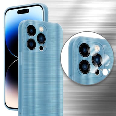 iPhone 14 PRO MAX Silikondeksel Beskyttelse (turkis)