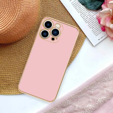 iPhone 14 PRO silikondeksel case (rosa)