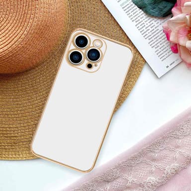 iPhone 14 PRO silikondeksel case (hvit)