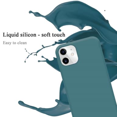 iPhone 11 silikondeksel case (grønn)