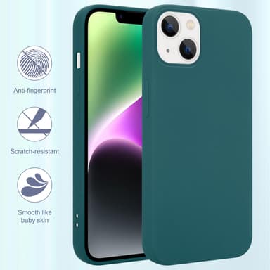 iPhone 14 silikondeksel case (grønn)