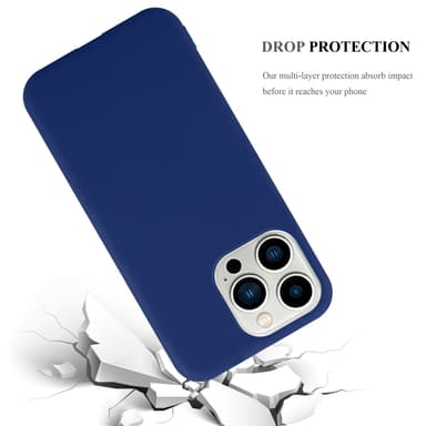 Deksel iPhone 14 PRO MAX Silikon cover (blå)