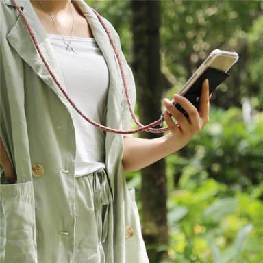 Huawei P40 Deksel med Halskjede (rød)