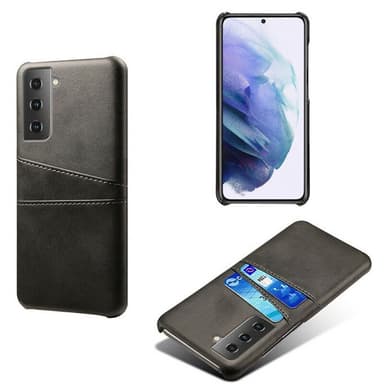Retro deksel med kortholder Samsung Galaxy S24 Plus - Mørkegrå