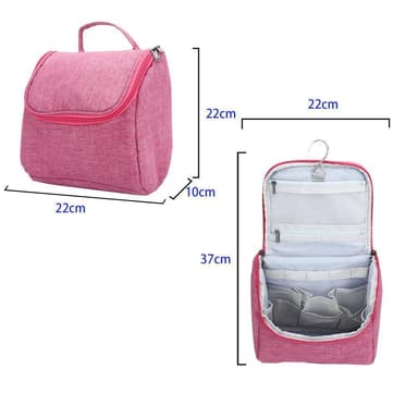 Kosmetikkveske Sminkeveske Toalettveske Make Up (rosa)
