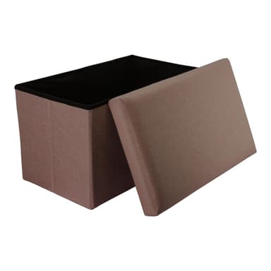 Sammenleggbar Benk 49x30x30 cm Krakk Seteterning (brun)