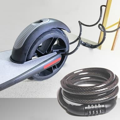 4-sifret kombinasjonslås for scootere / sykler