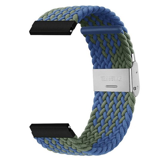 Flettet elastisk armbånd Garmin VivoActive 5 - blågrønn