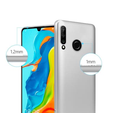 Huawei P30 LITE Deksel Case Cover (sølv)