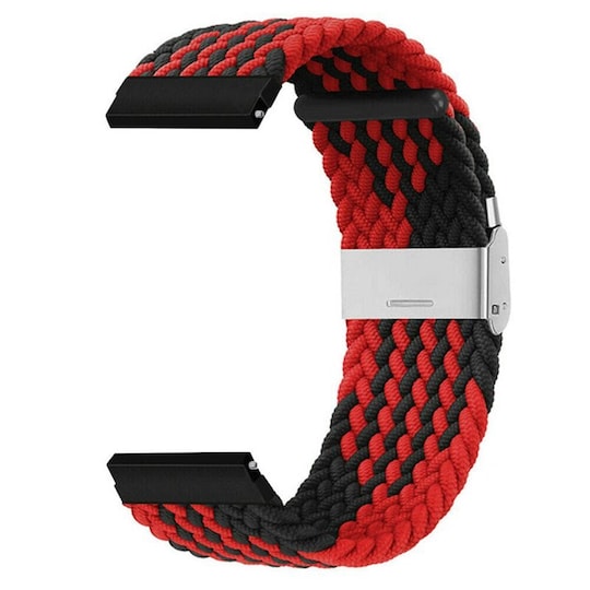 Flettet klokkereim Samsung Galaxy Watch (42mm) - Rød/svart